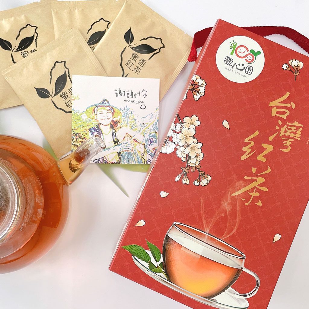 觀心園-蜜香紅茶三角立體茶包禮盒-封面圖