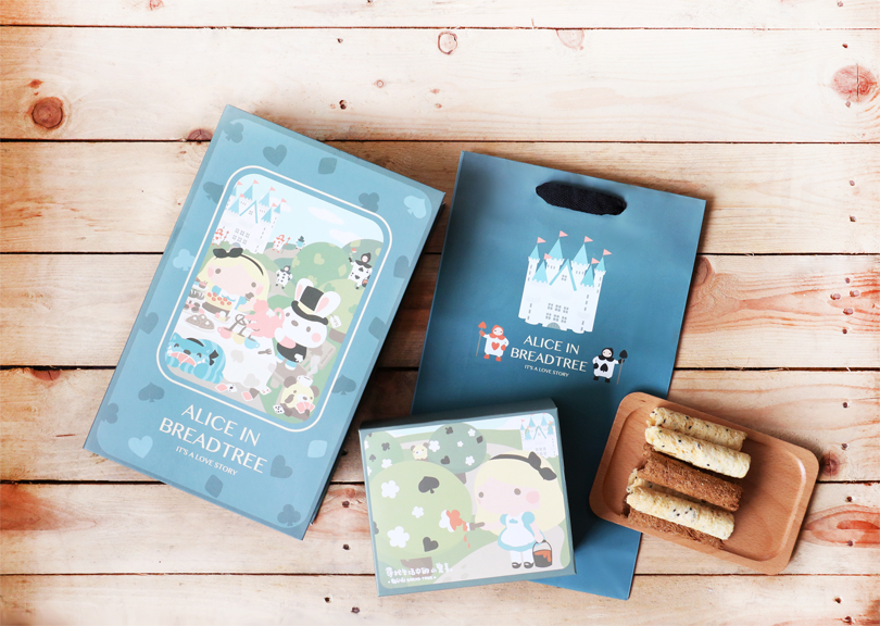 遇見幸福的童話．愛麗絲夢遊仙境（麵包樹聯名蛋捲禮盒）-封面圖